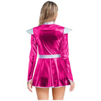 Women's Metallic Astronaut Cadet Dress - Alien Cosplay Costume