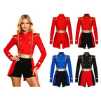 Women's Ringmaster Swallowtail Jumpsuit - Gold Trim Bodysuit