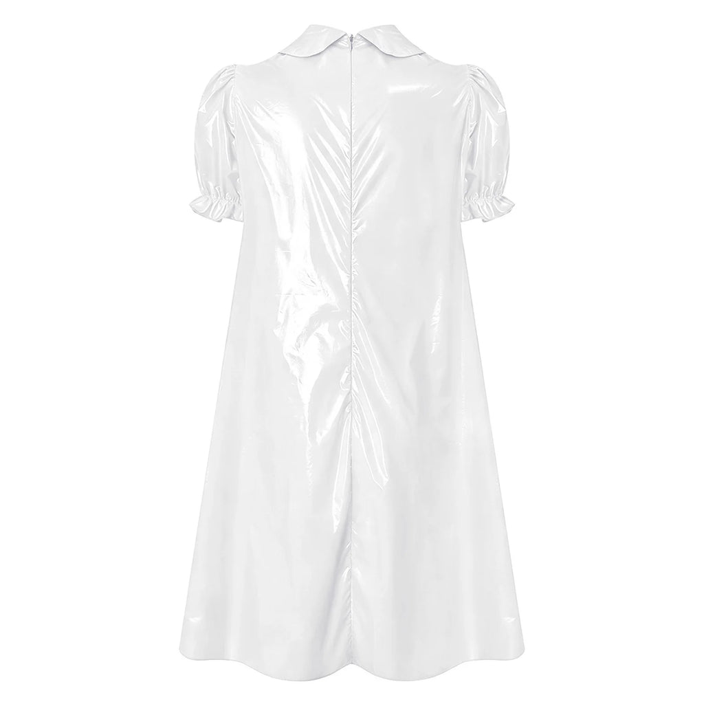 Women's Victorian Empire Waist Sleep Dress - Puff Sleeve Nightgown
