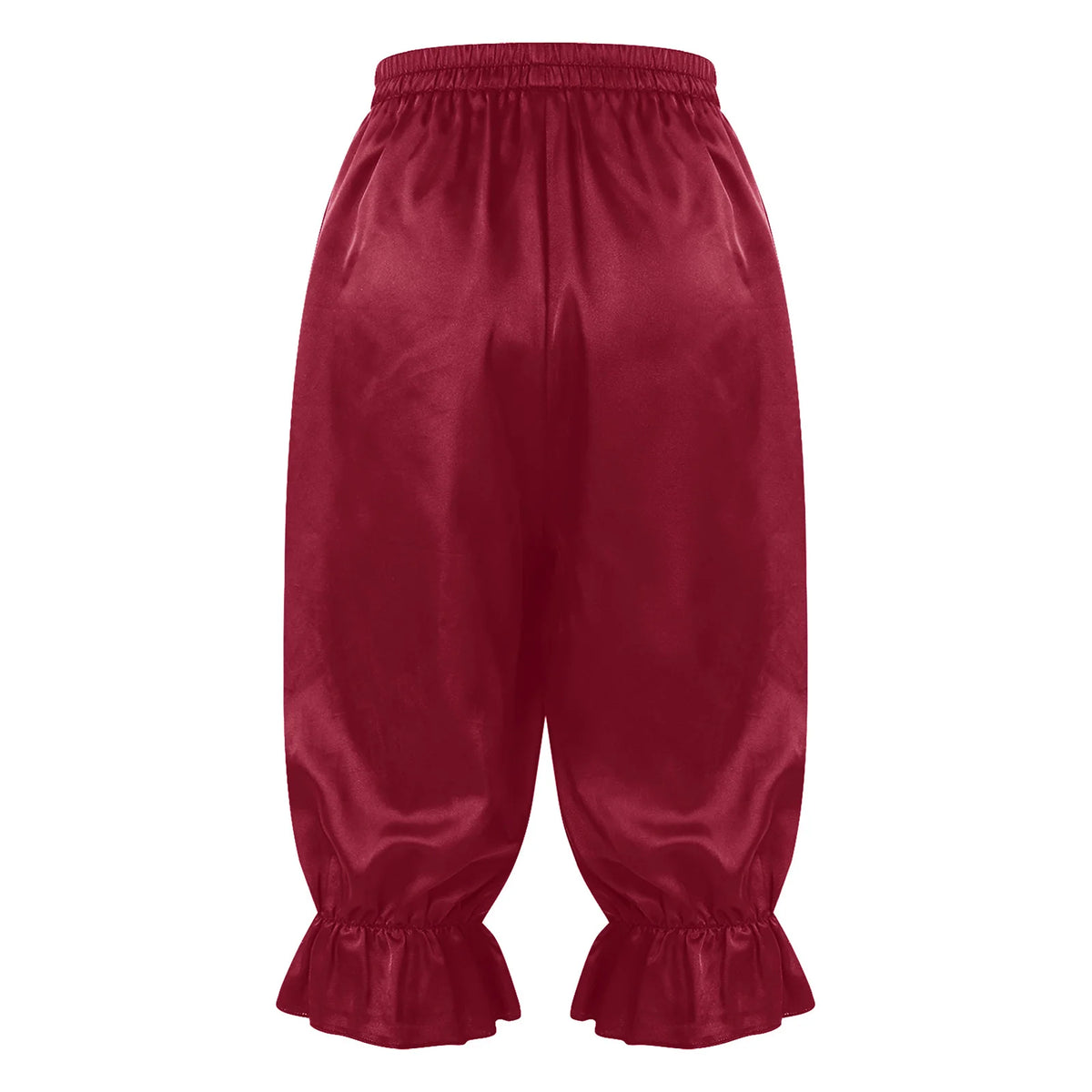 Women's Satin Renaissance Ruffle Bloomers - Cosplay Capri Pants