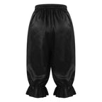 Women's Satin Renaissance Ruffle Bloomers - Cosplay Capri Pants