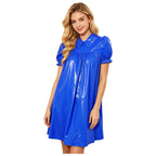 Women's Victorian Empire Waist Sleep Dress - Puff Sleeve Nightgown