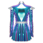 Women's Metallic Astronaut Cadet Dress - Alien Cosplay Costume
