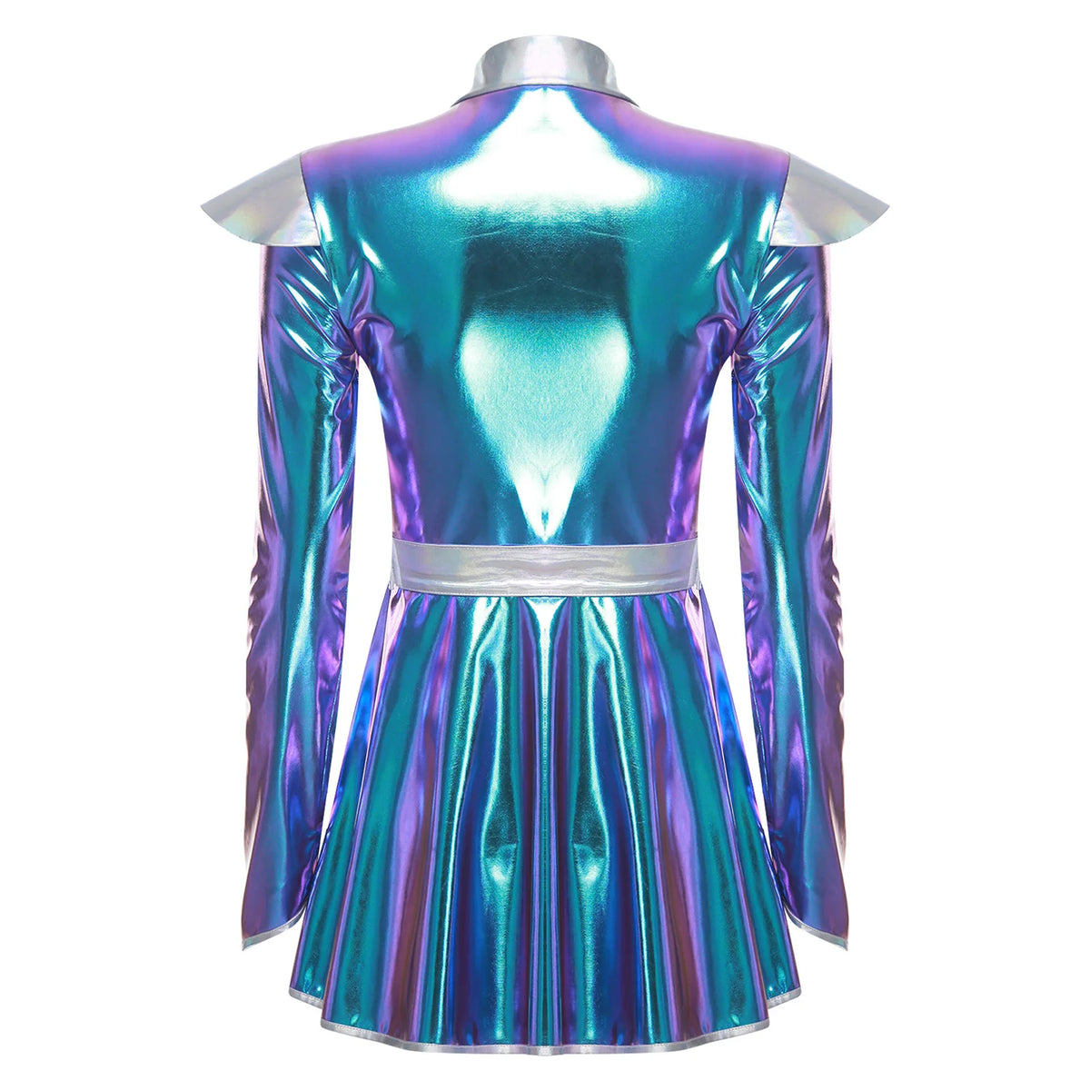Women's Metallic Astronaut Cadet Dress - Alien Cosplay Costume