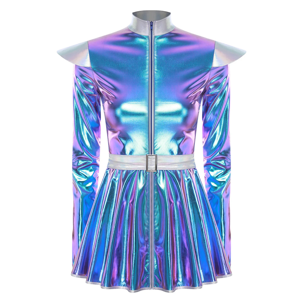 Women's Metallic Astronaut Cadet Dress - Alien Cosplay Costume