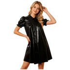 Women's Victorian Empire Waist Sleep Dress - Puff Sleeve Nightgown