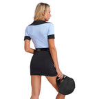 Women's Police Officer Costume - Complete 6-Piece Cop Dress Set
