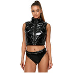 Girls Rhinestone Figure Skating Jumpsuit - Backless Gymnastic Leotard
