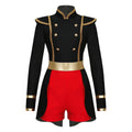 Women's Ringmaster Swallowtail Jumpsuit - Gold Trim Bodysuit