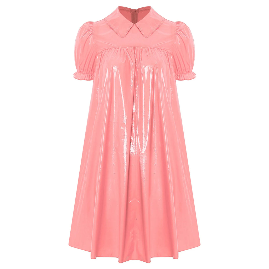 Women's Victorian Empire Waist Sleep Dress - Puff Sleeve Nightgown