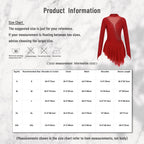 Women's Rhinestone Figure Skating Dress - Ruffled Lyrical Costume