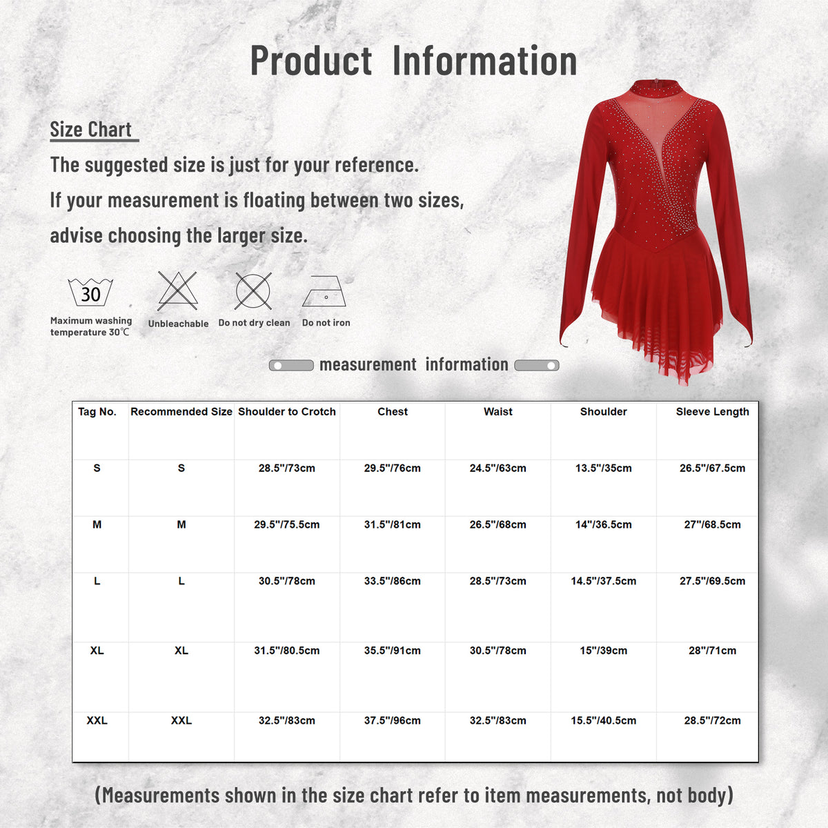 Women's Rhinestone Figure Skating Dress - Ruffled Lyrical Costume
