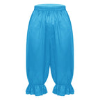 Women's Satin Renaissance Ruffle Bloomers - Cosplay Capri Pants