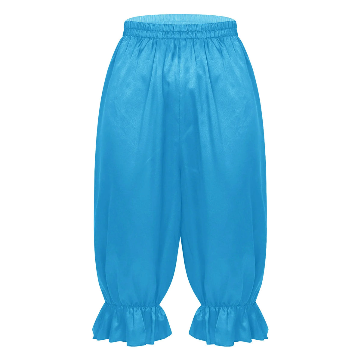 Women's Satin Renaissance Ruffle Bloomers - Cosplay Capri Pants