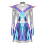 Women's Metallic Shiny Alien Astronaut Costume - Robot Dress