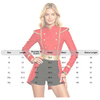 Women's Ringmaster Swallowtail Jumpsuit - Gold Trim Bodysuit