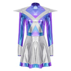 Women's Metallic Shiny Alien Astronaut Costume - Robot Dress