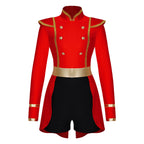 Women's Ringmaster Swallowtail Jumpsuit - Gold Trim Bodysuit