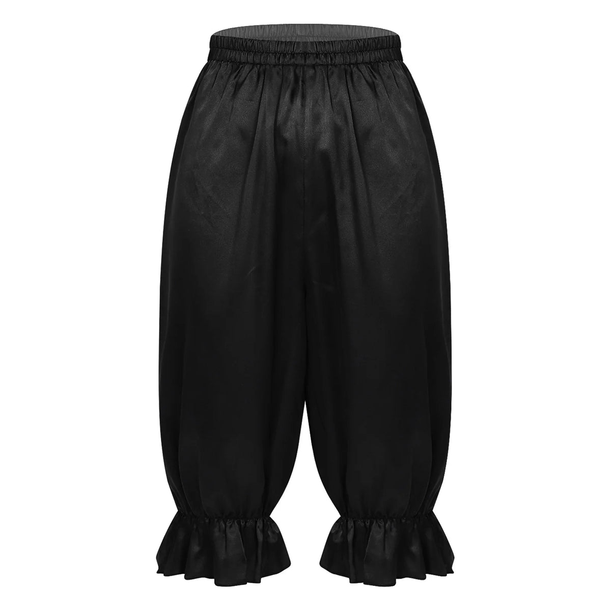 Women's Satin Renaissance Ruffle Bloomers - Cosplay Capri Pants