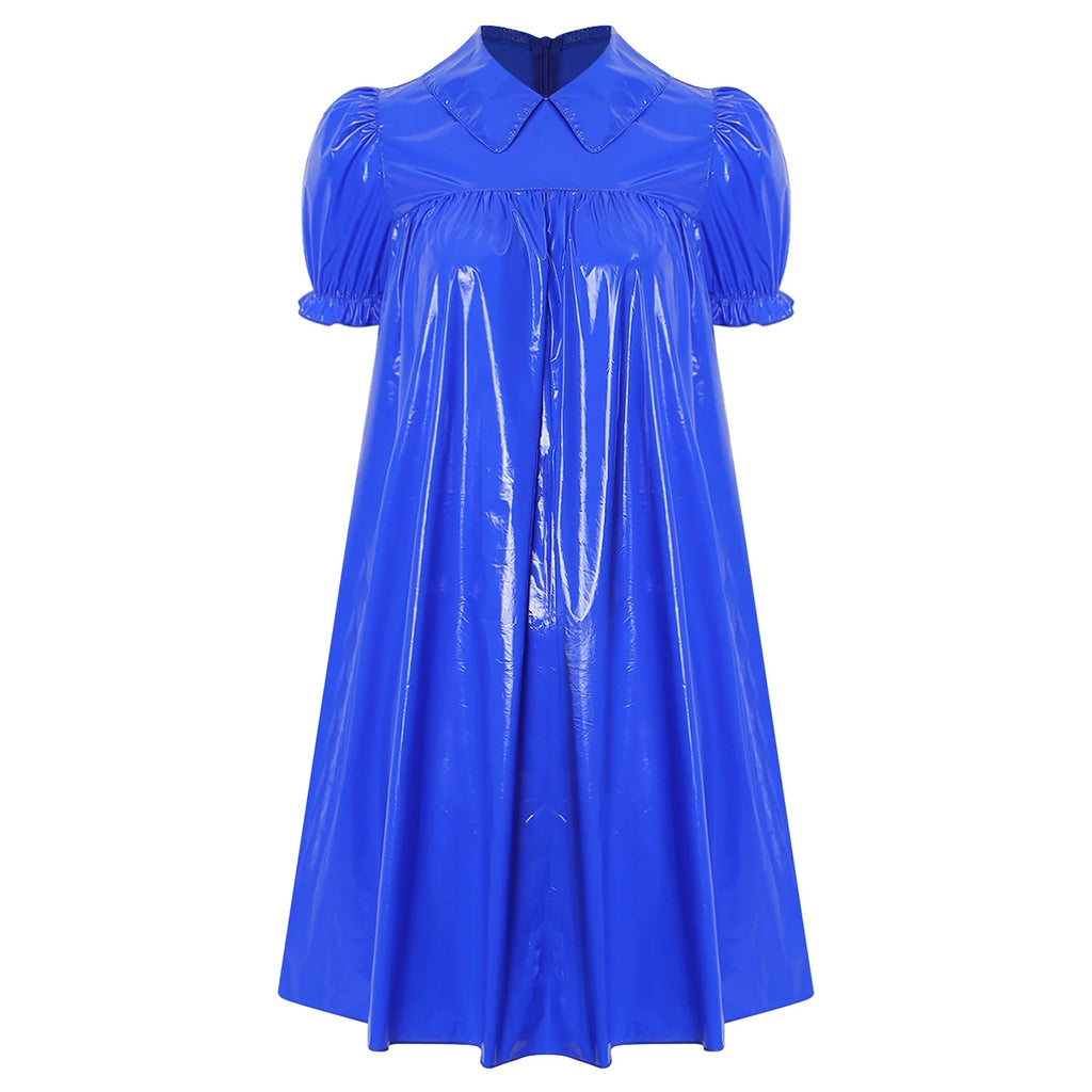 Women's Victorian Empire Waist Sleep Dress - Puff Sleeve Nightgown