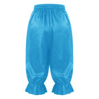 Women's Satin Renaissance Ruffle Bloomers - Cosplay Capri Pants