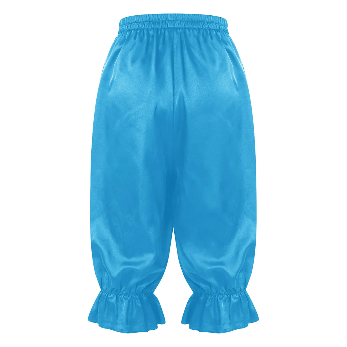 Women's Satin Renaissance Ruffle Bloomers - Cosplay Capri Pants