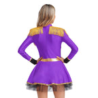 Circus Ringmaster Sequined Bodysuit - Fringe Shoulder Costume Dress