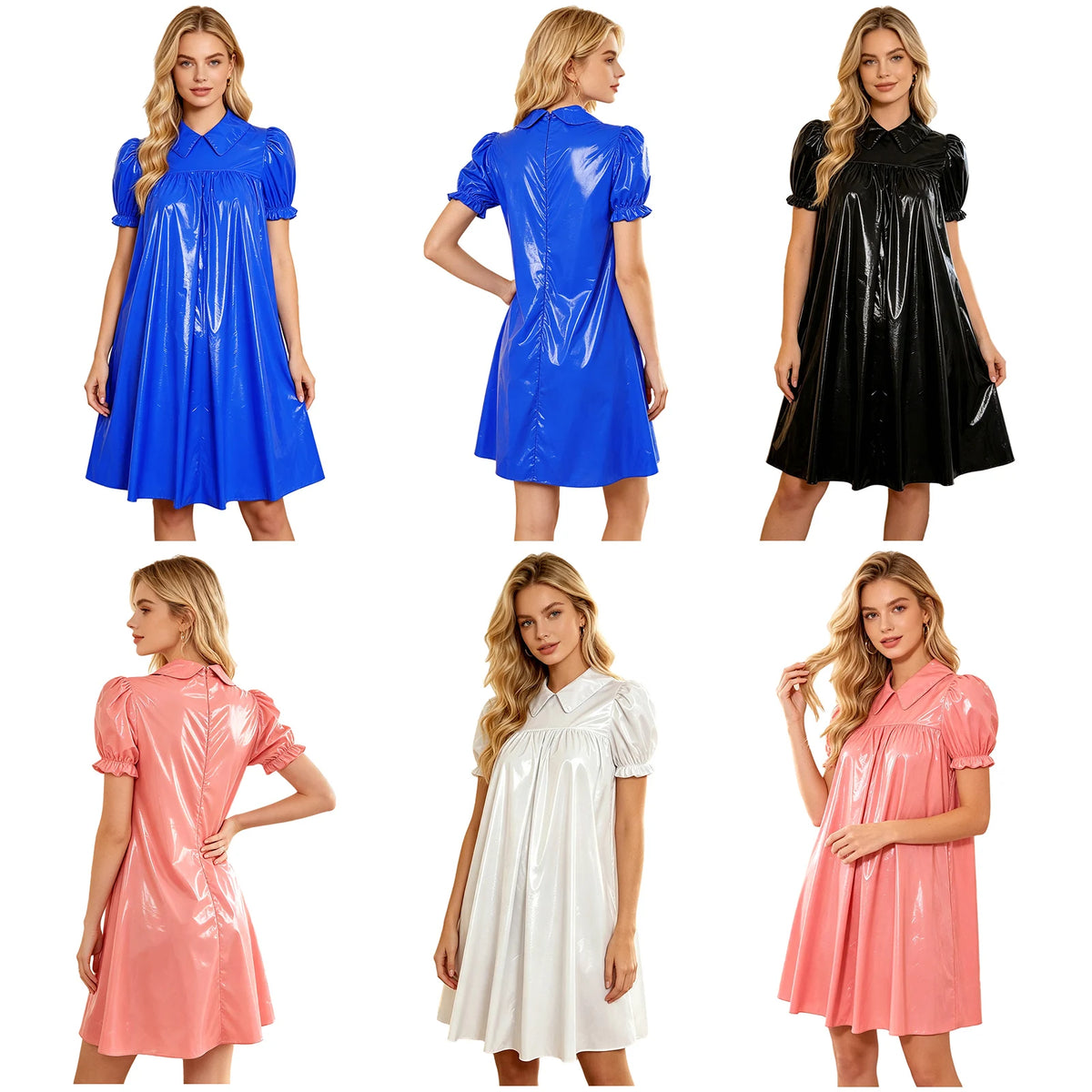 Women's Victorian Empire Waist Sleep Dress - Puff Sleeve Nightgown