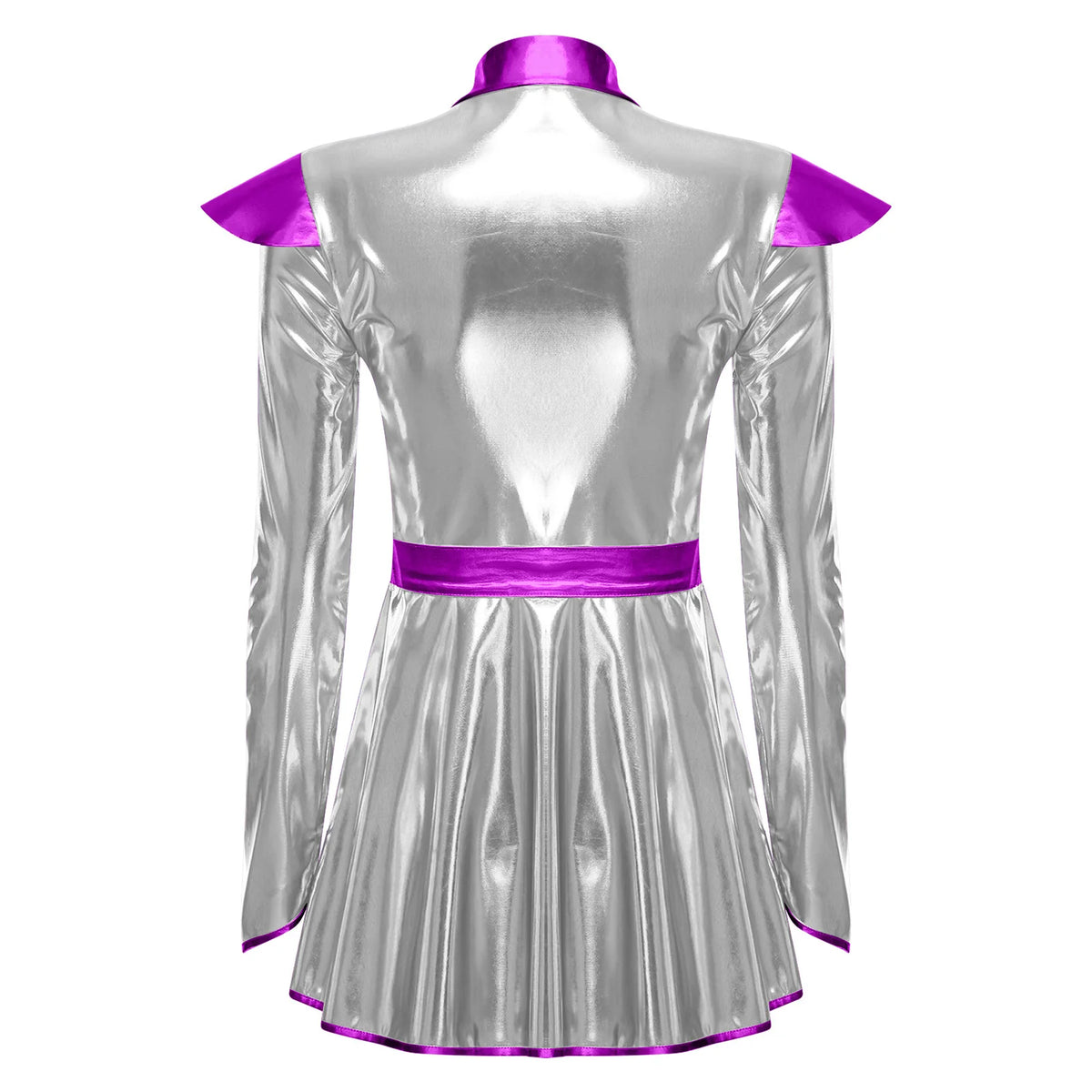 Women's Metallic Astronaut Cadet Dress - Alien Cosplay Costume