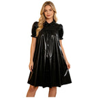 Women's Victorian Empire Waist Sleep Dress - Puff Sleeve Nightgown