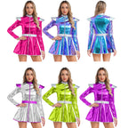 Women's Metallic Astronaut Cadet Dress - Alien Cosplay Costume